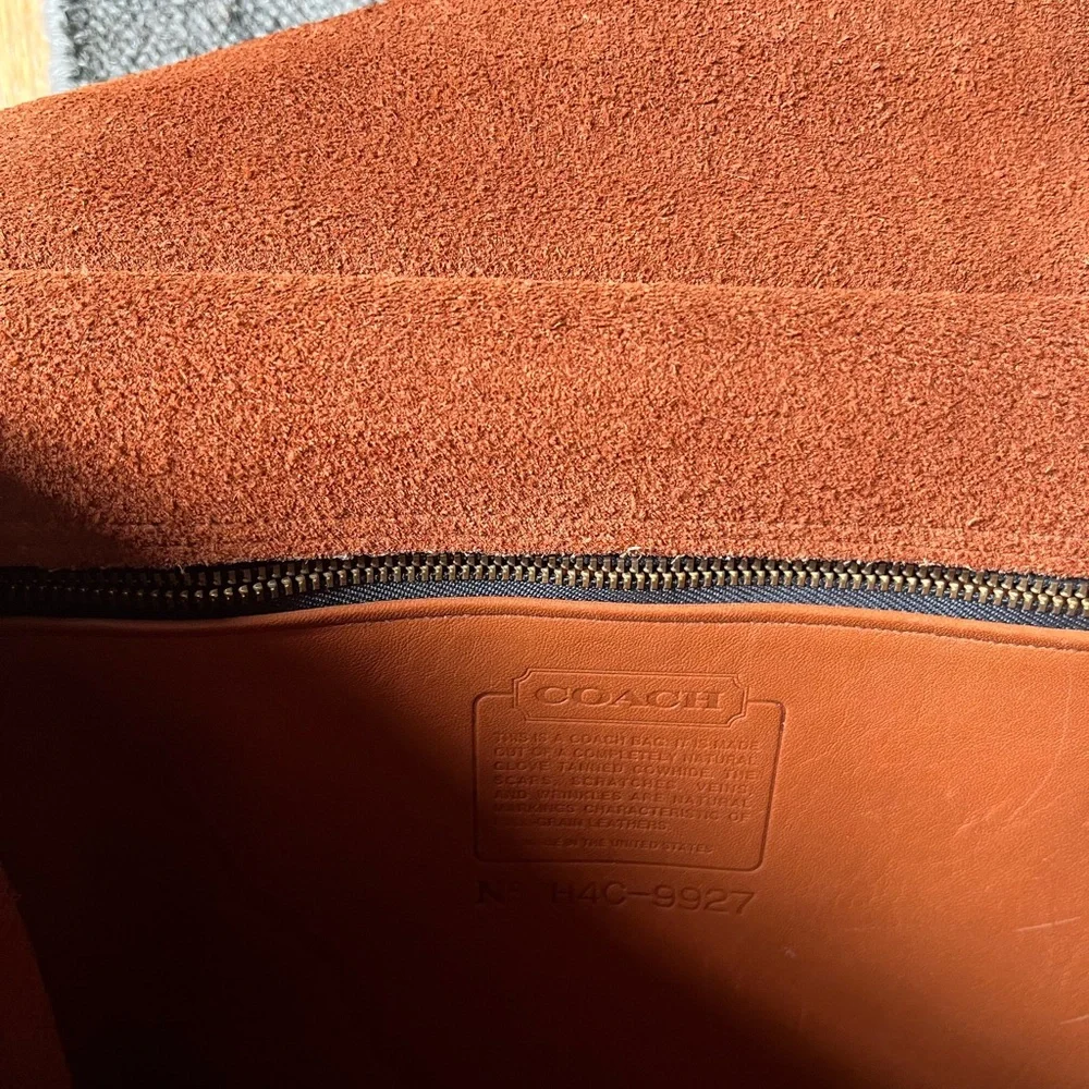 Vintage Coach Willis Tan Leather Top-Handle Bag - Picture 4 of 9